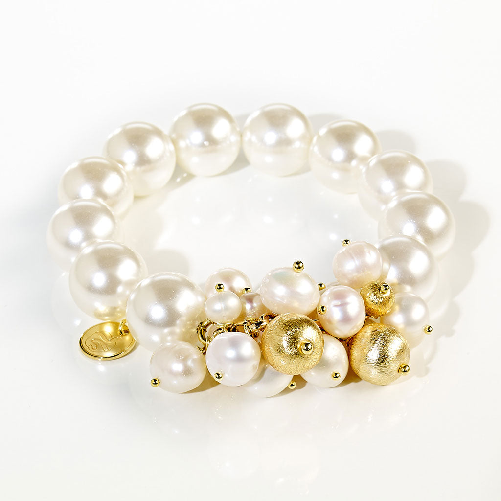 BUBBLES Armband mit Perlen