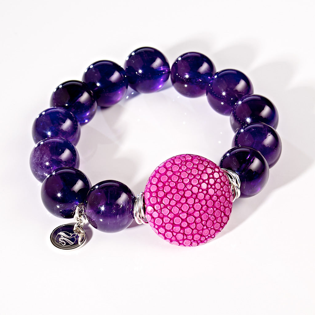 REFINED RAY Armband versilbert