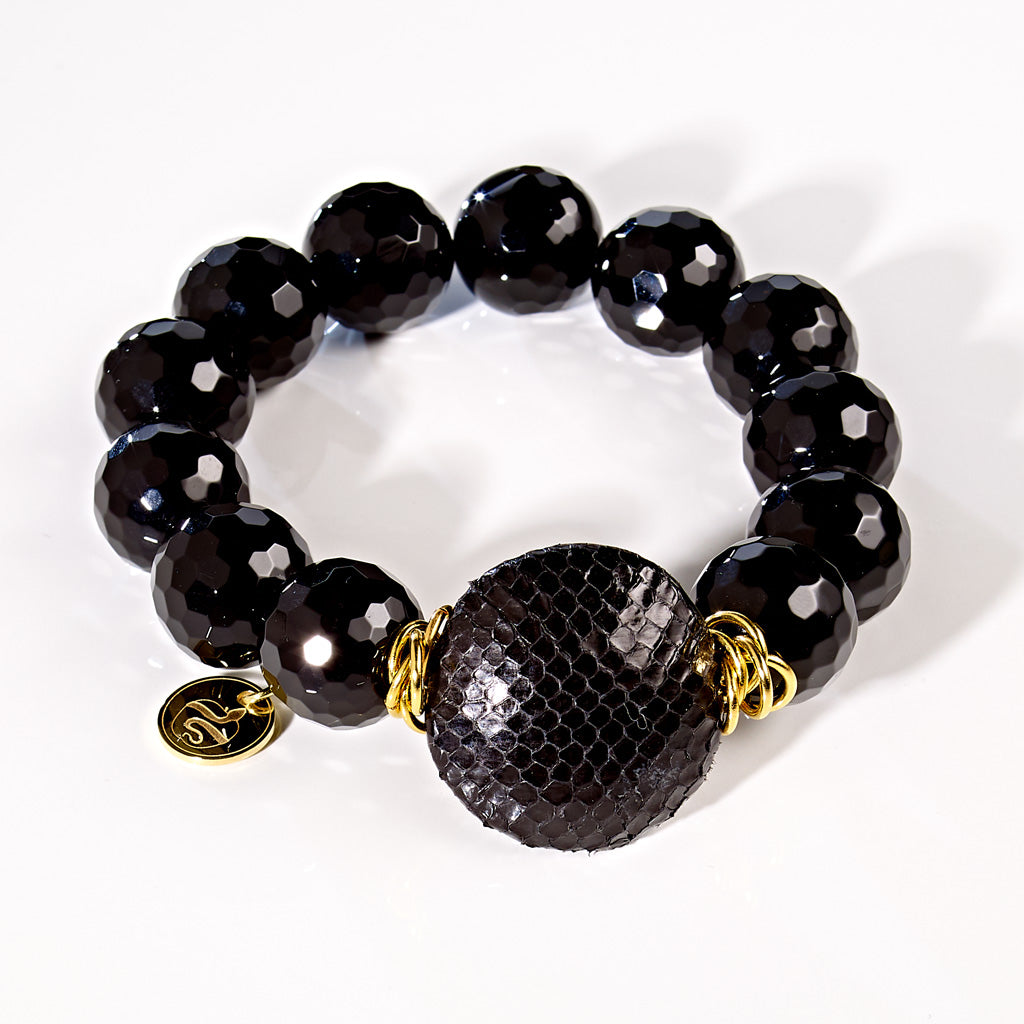 BLACK SNAKE Armband