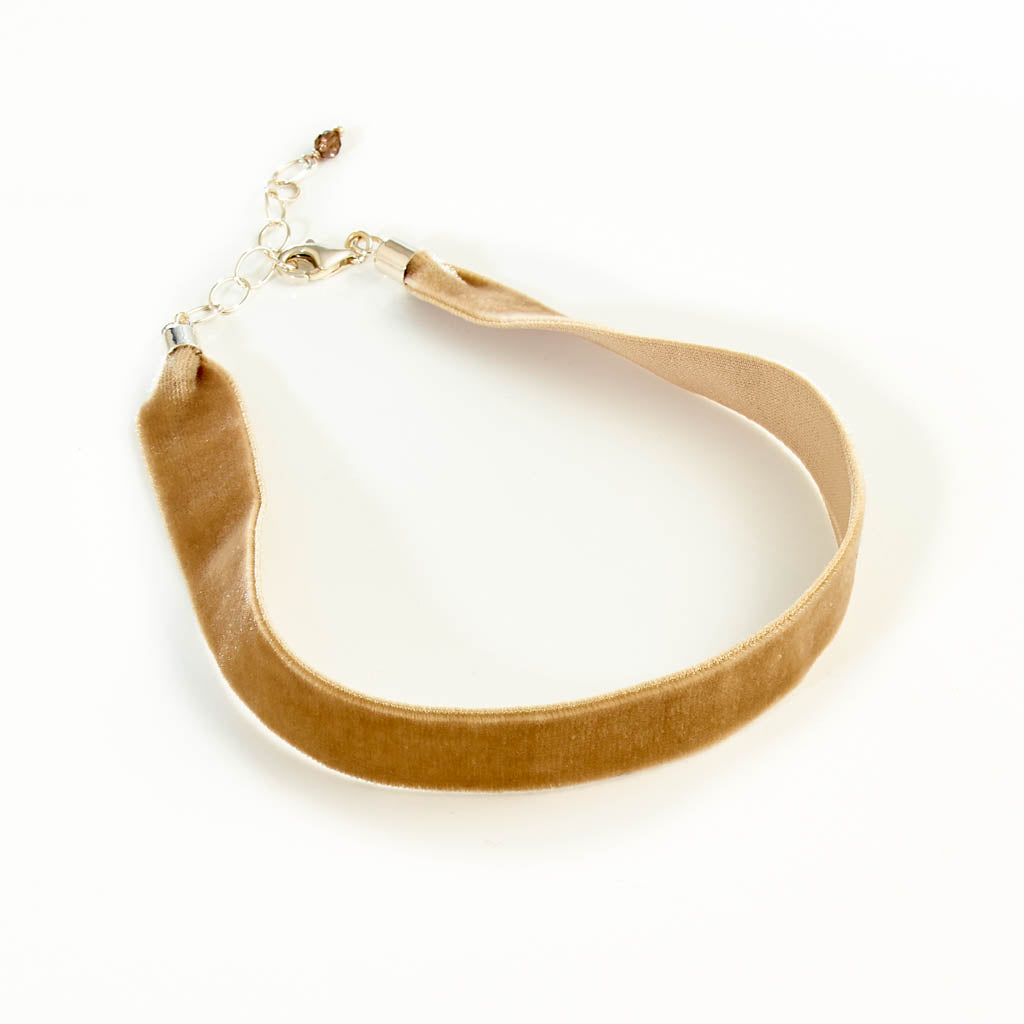 Samt Chocker beige