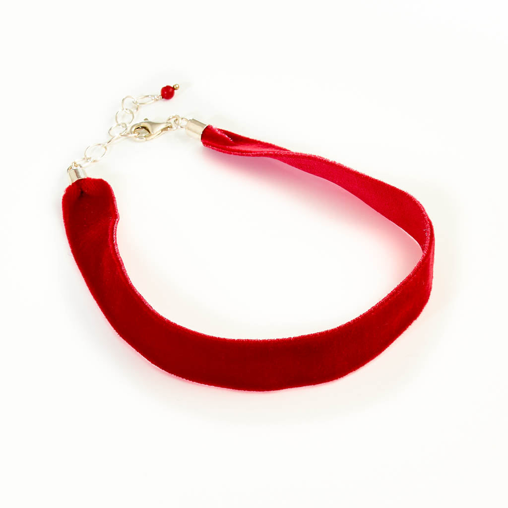 Samt Chocker rot
