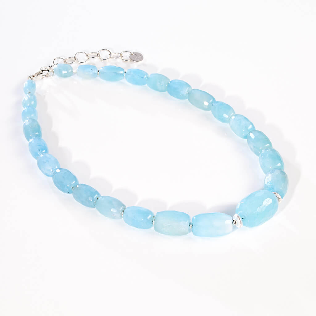 Aquamarin Unikat Collier