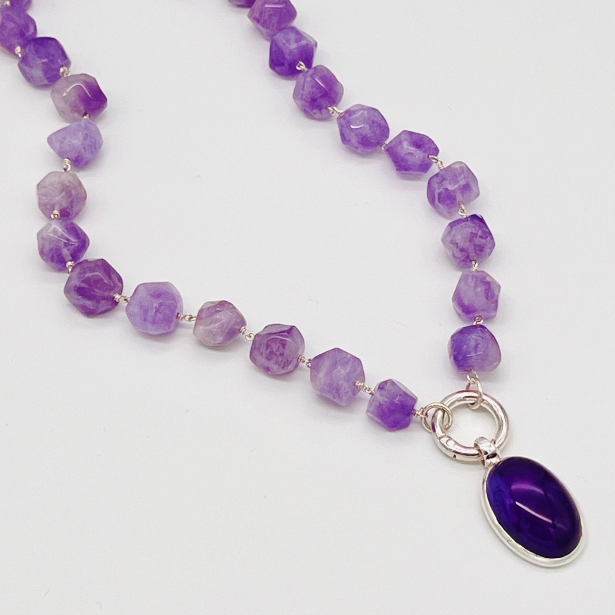 Amethyst Collier mit Anhänger