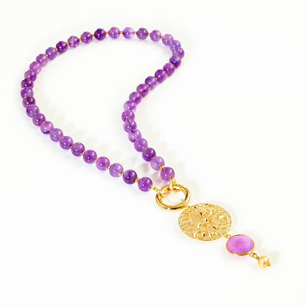 Schmuckset "Mystical Violet" - Vario-Collier & Anhänger