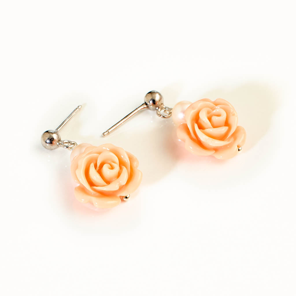 ROSEN Perlen Ohrstecker