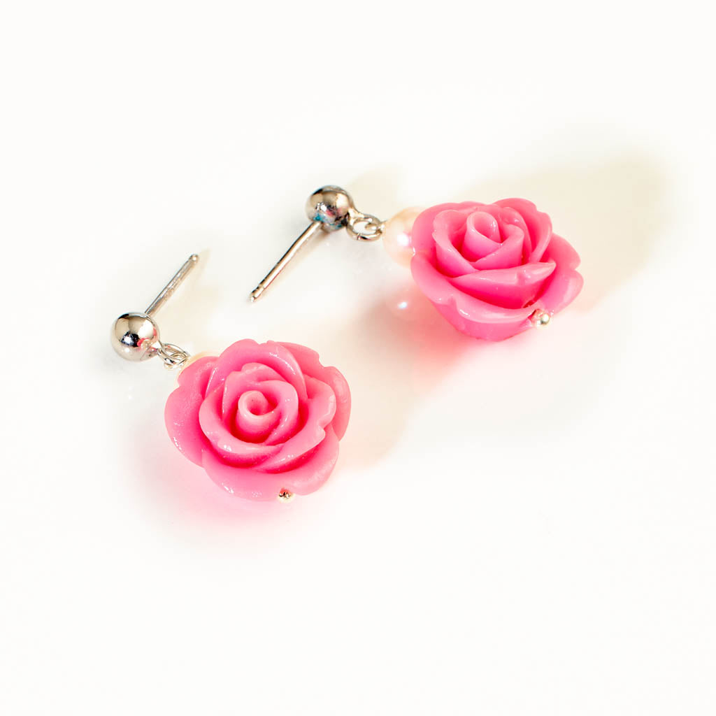 ROSEN Perlen Ohrstecker