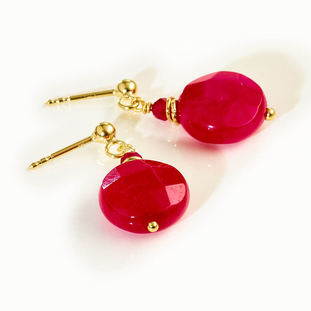 MINI KOMBI Ohrstecker - "Fabulous Fuchsia"