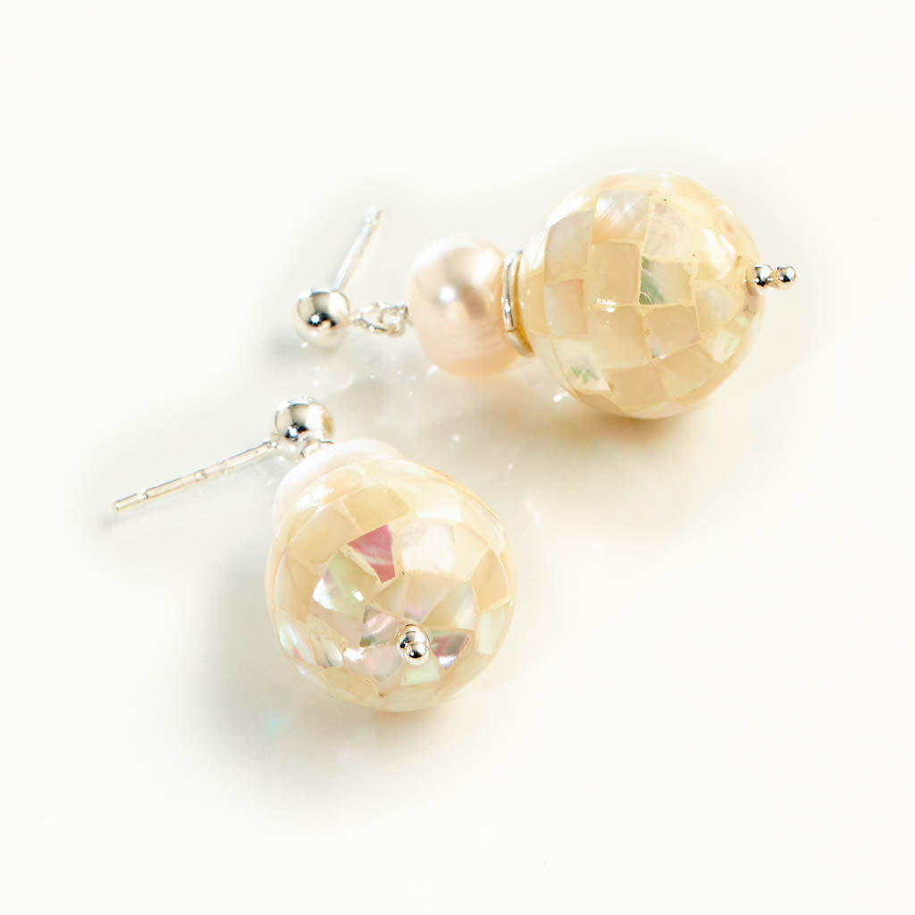 SNOWBALL Kugel Ohrstecker