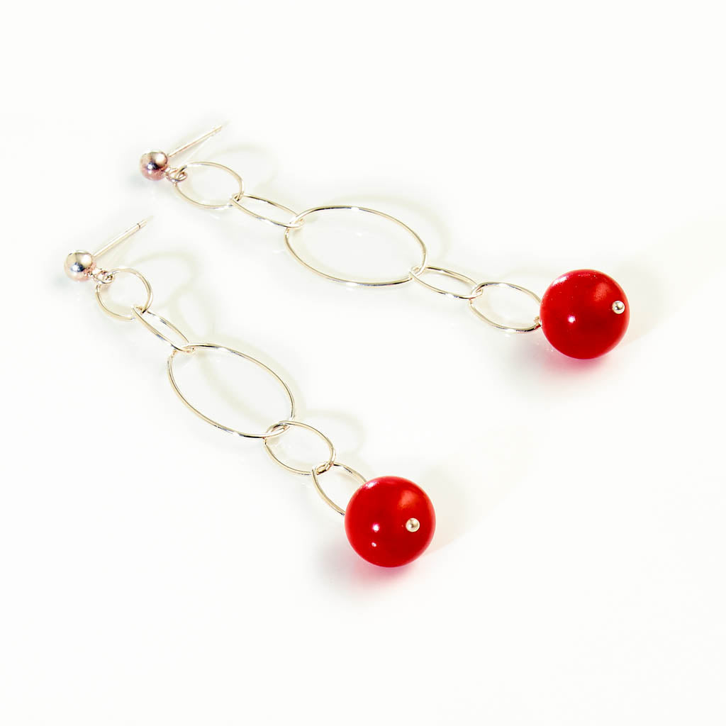 RED SUNSET SWING Ohrstecker