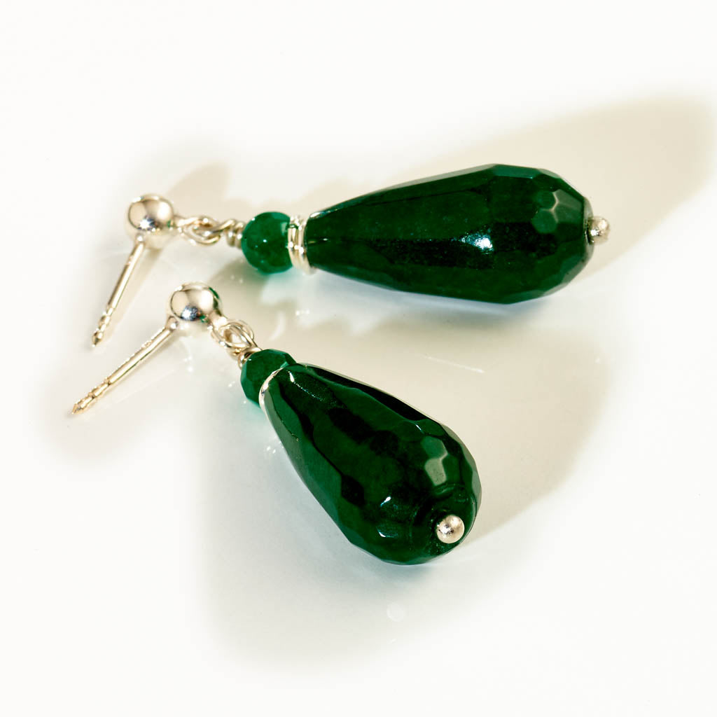 KOMBI Tropfen Ohrstecker - "Moss Green"