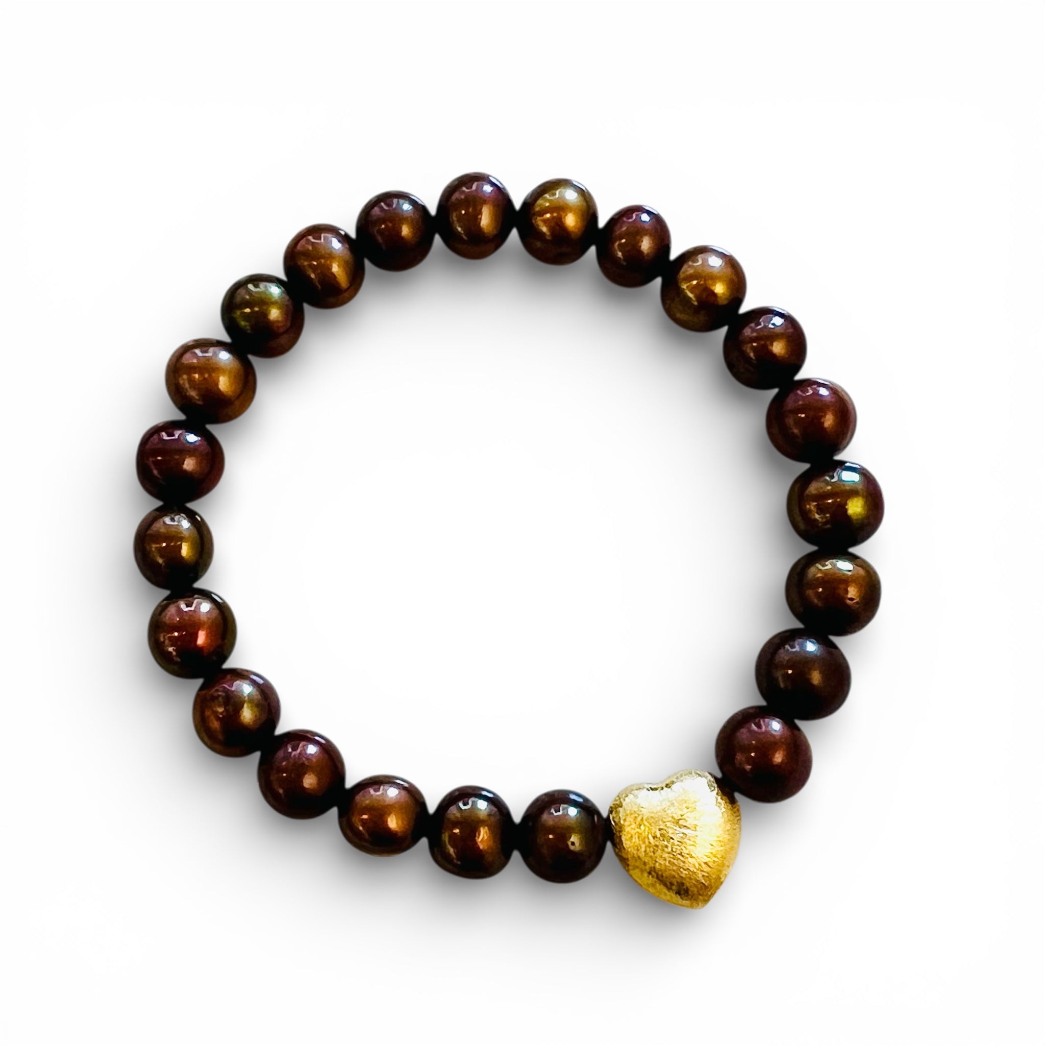 CLASSIC HEART Armband 08mm vergoldet