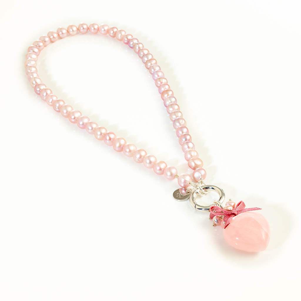 HERZ Pompom Anhänger Set